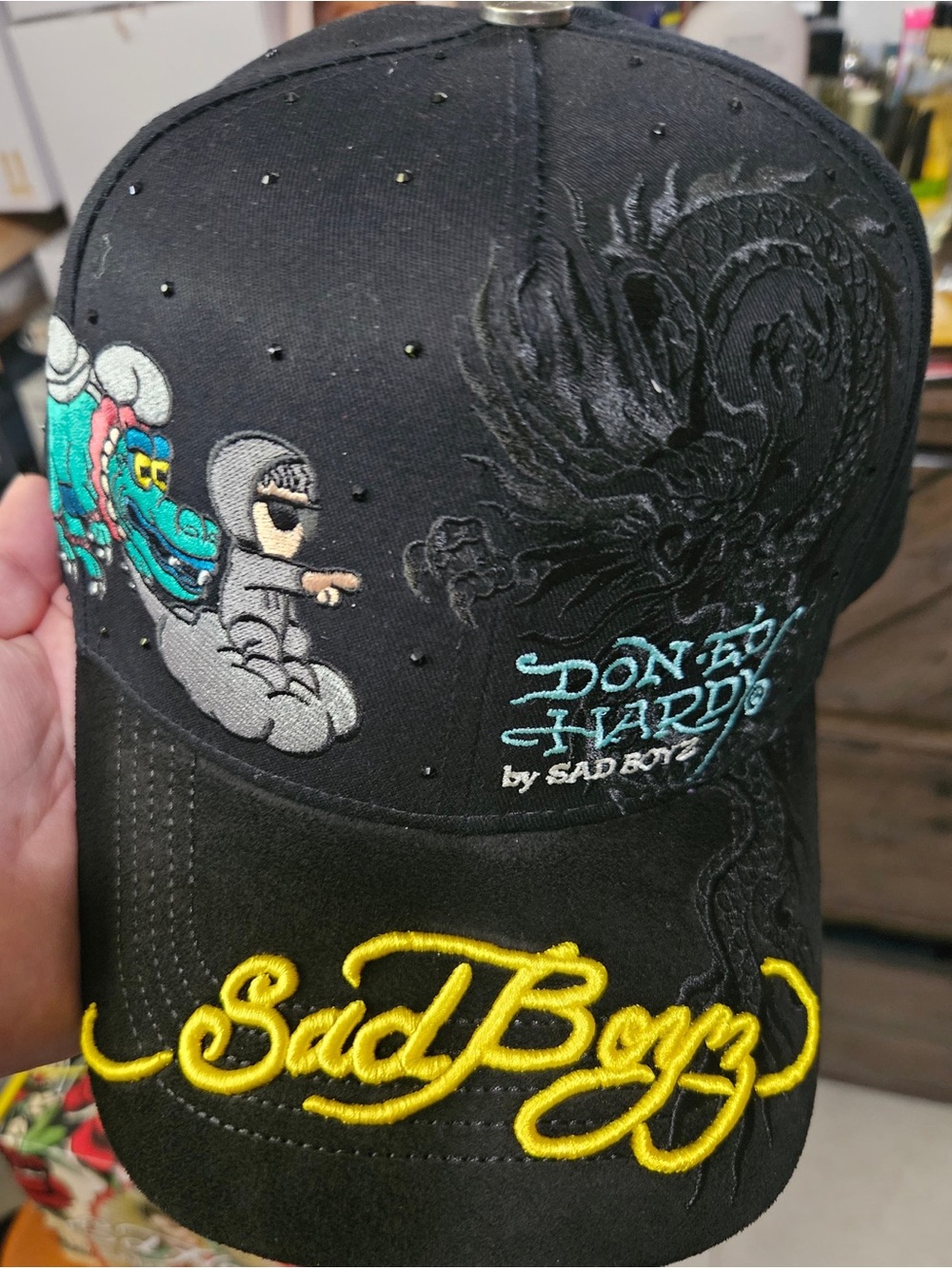SAD BOYZ x ED HARDY “MUSICA” Adjustable Snapback Hat 🎵